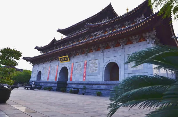 成都大佛禅院景观免抠