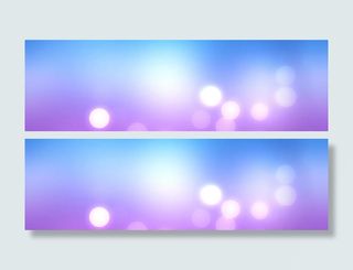 蓝紫色光效渐变海报免抠