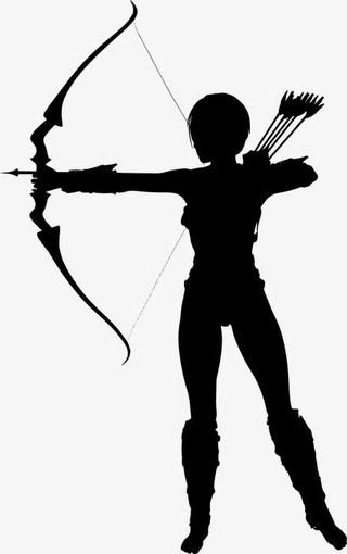 秋天季节射箭免抠
