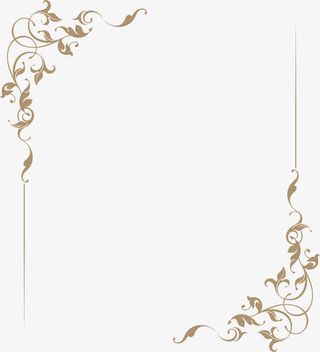 优雅欧式边框花纹矢量素材免抠装饰边框元素