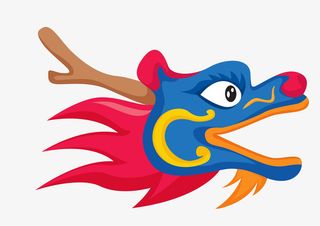 二月二龙抬头龙头免抠