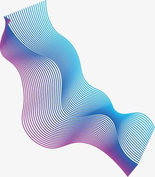 蓝色流体渐变 炫彩流体酷炫不规免抠