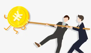 卡通人物童趣拉扯免抠