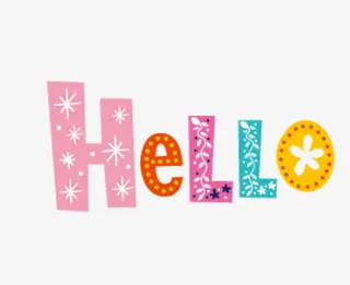 hello艺术字免抠