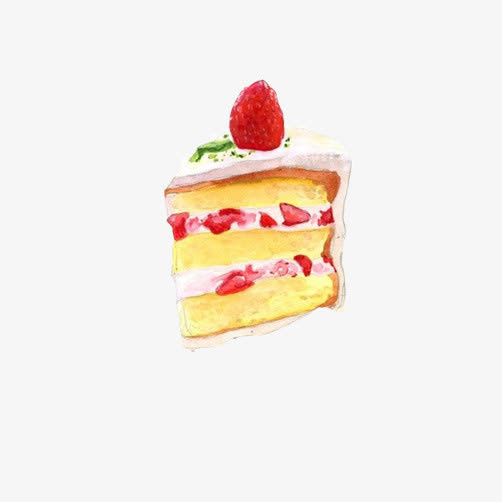 蛋糕手绘素材图片免抠