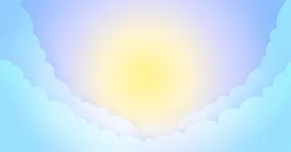 蓝色云朵天空卡通海报背景