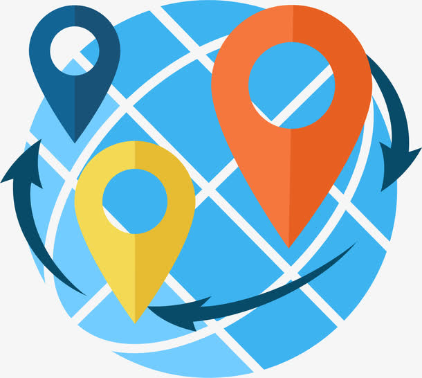 贸易全球化卡通图案免抠