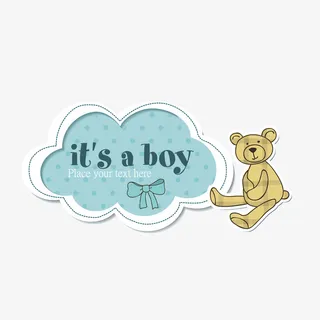 绿色云朵边框免抠