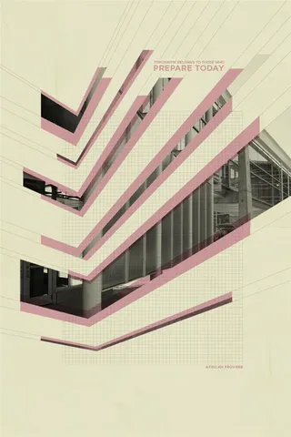 切割式的城市拼接背景图高清