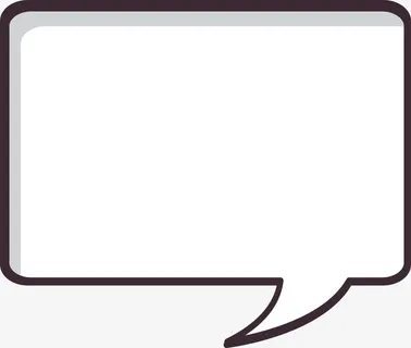 长方形演讲气泡免抠