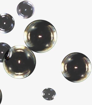 黑色手绘艺术珍珠免抠