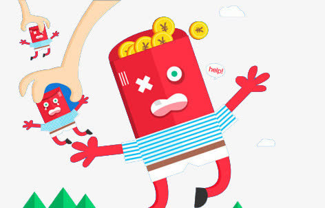 红菜鸟图库案免抠