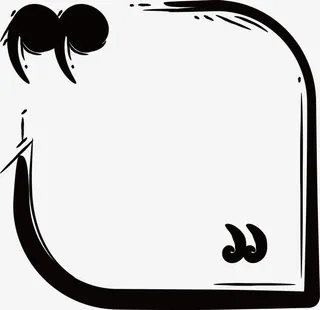 圆角四边形边框免抠