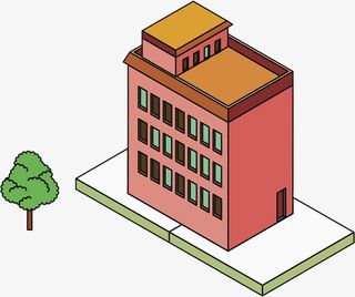 3D立体房子免抠