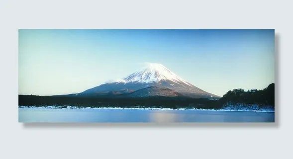 雪山富士山山峰海报背景高清