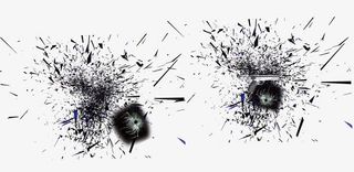 黑色爆炸元素免抠