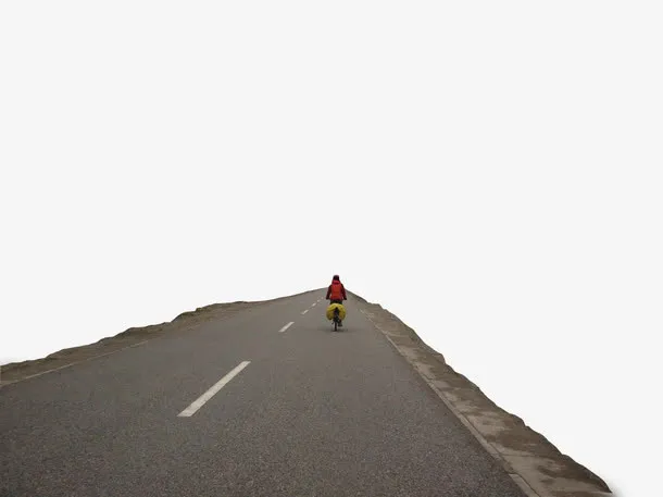 旅行远方的路场景免抠