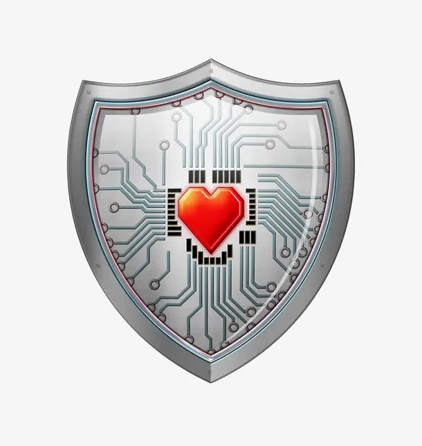 爱心盾牌免抠