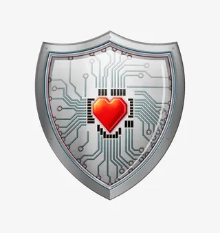 爱心盾牌免抠