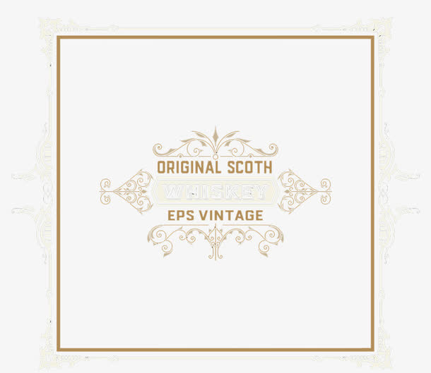 中国风复古花纹边框免抠