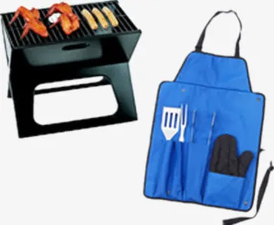 黑色的烧烤架免抠