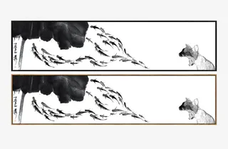 写实水墨画免抠