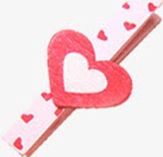 粉色创意手绘爱心装饰免抠