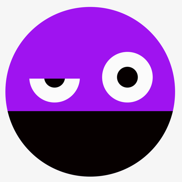 戴面罩中毒的紫头小人免抠漂浮其他元素