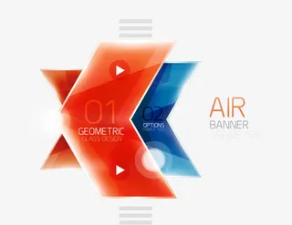 创意彩色箭头设计矢量素材免抠