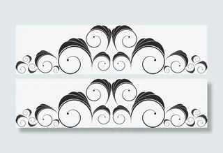 边框角花底纹素材免抠