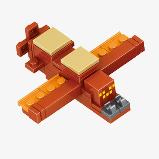 我的世界乐高积木飞机细节免抠