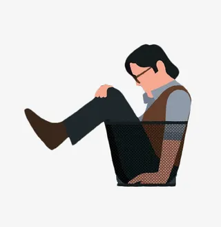 垃圾桶里的男人免抠