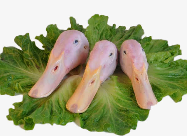 新鲜食材鸭头素材图片免抠
