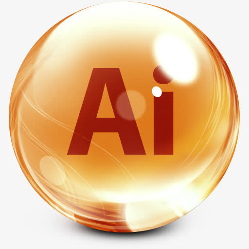 人工智能Adobe CS玻璃停靠图标免抠