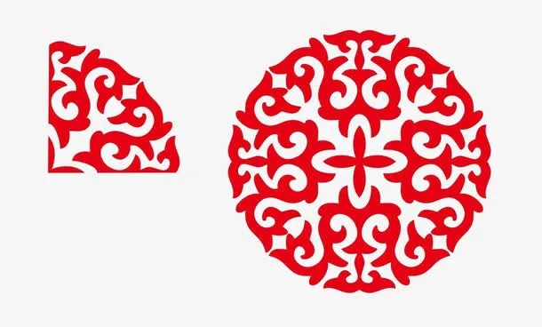 新疆花纹图案免抠