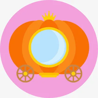 灰姑娘的马车图标免抠