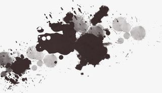 水墨简约大方图片免抠