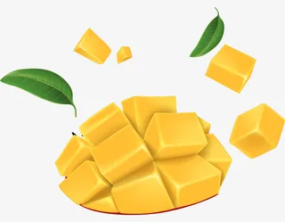 手绘卡通水果芒果免抠