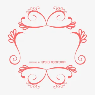 红色条纹装饰素材免抠