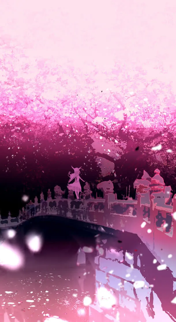 粉色醉恋花大屏壁纸免抠