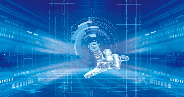 科技蓝色展板高清 科技蓝色展板高清