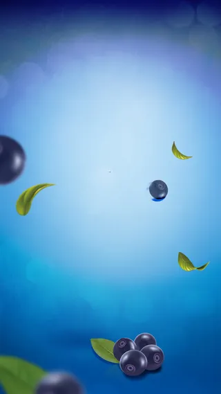 蓝莓蓝色渐变背景素材高清