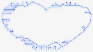 蓝色效果海报建筑物免抠
