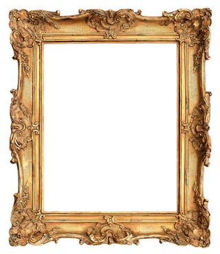 欧式花纹相框边框免抠