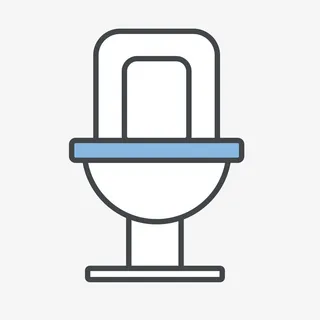 马桶图标清新免抠素材免抠