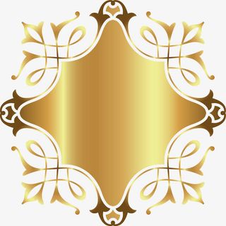 奢华金色卡片免抠