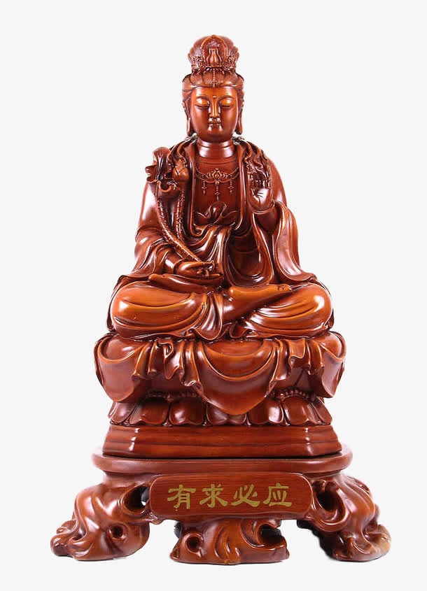 观音摆件免抠