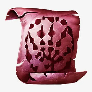 紫色古老手绘纸张免抠