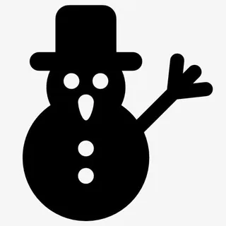 圣诞节雪人图标免抠