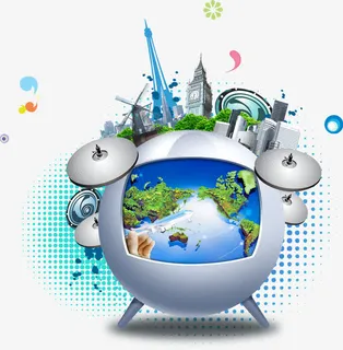 创意现代化技术全方位监控免抠